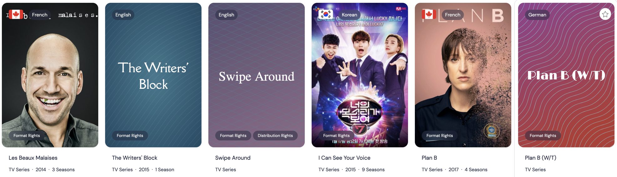 Latest deals for TV formats in global entertainment