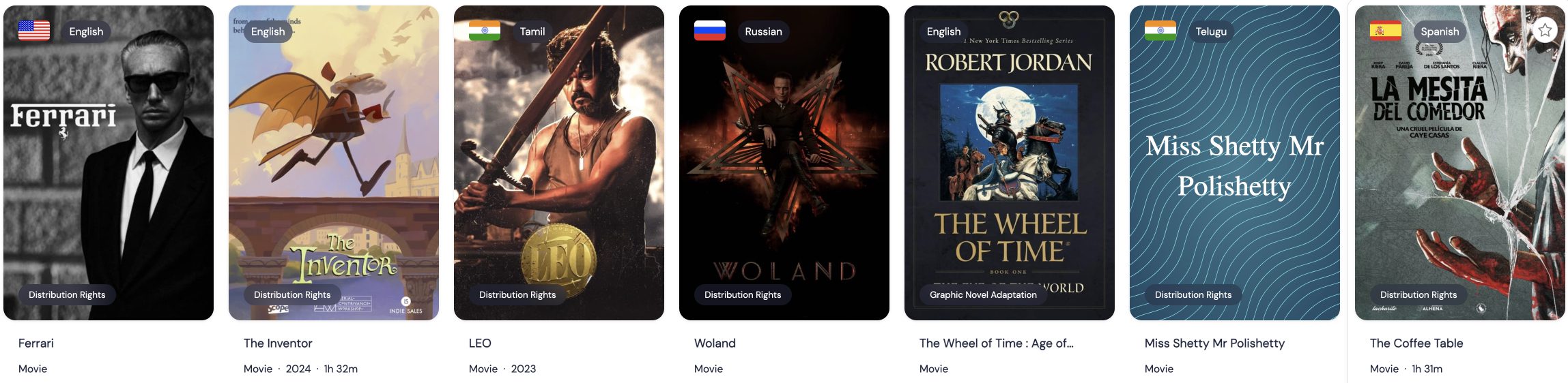 Recently announced deals globally