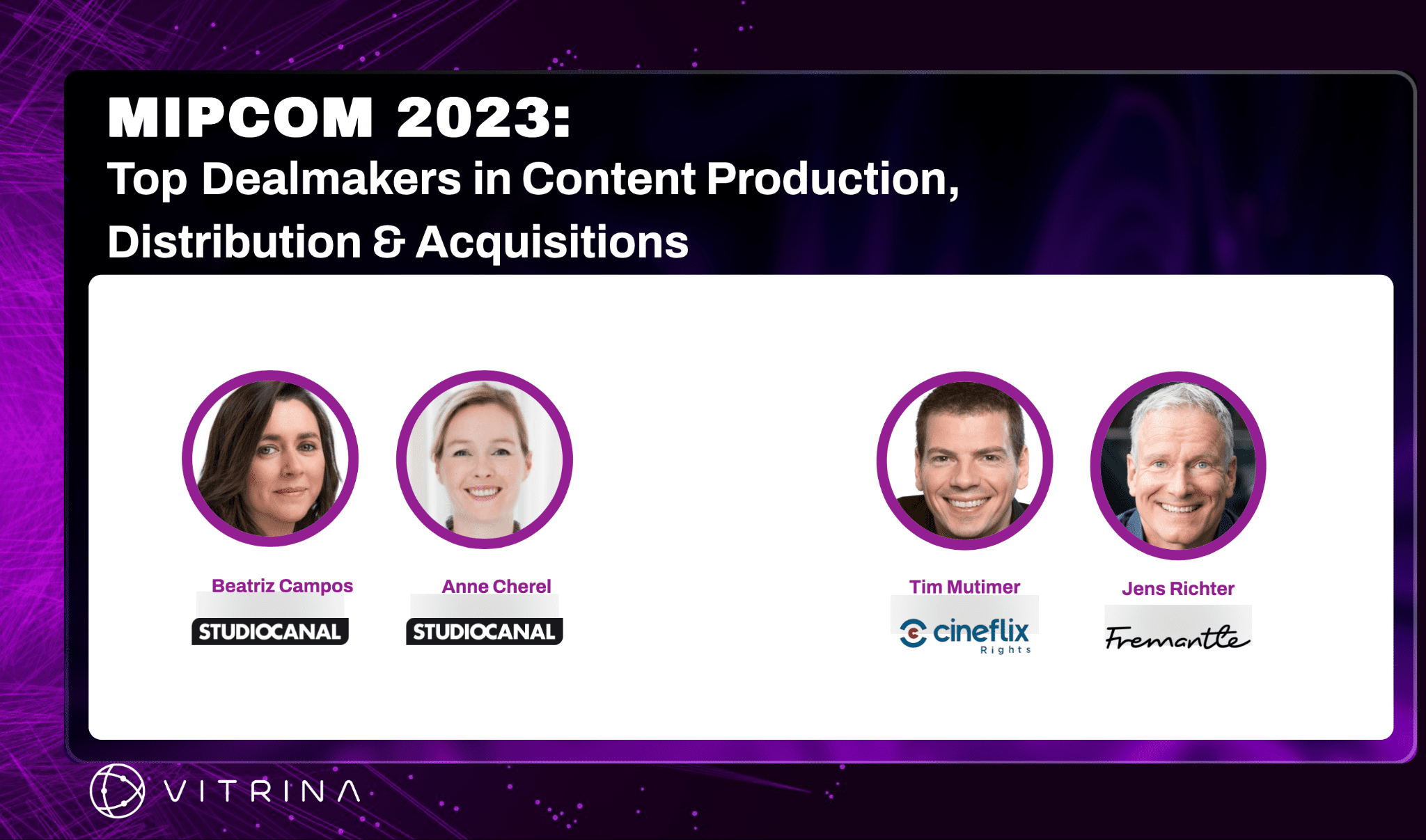 Mipcom 2023 top dealmakers in content production