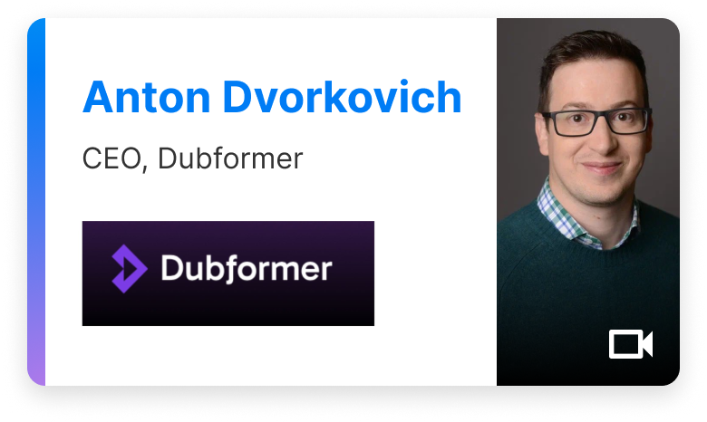 Dubformer AI powered localisation