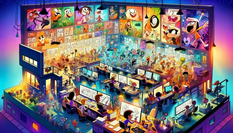 Cartoon production companies, popular cartoons