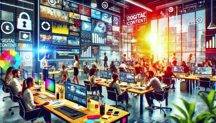 Top digital content companies  in 2024
