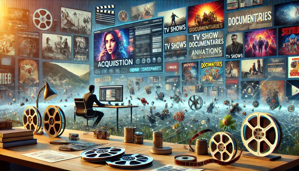 acquisition of various content types such as movies,