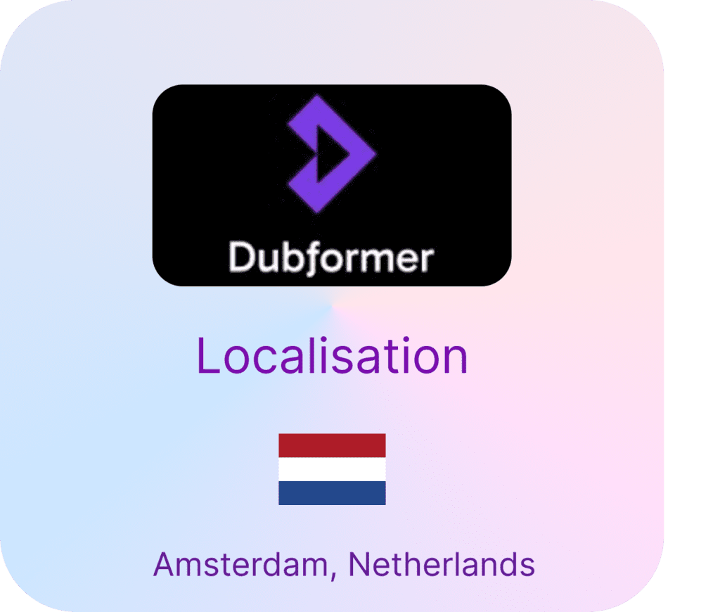 Dubformer Press Release Amberscript