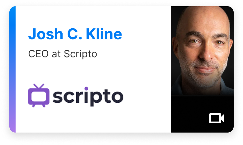 Scripto, Josh Klein, script writing, cloud-based solutions