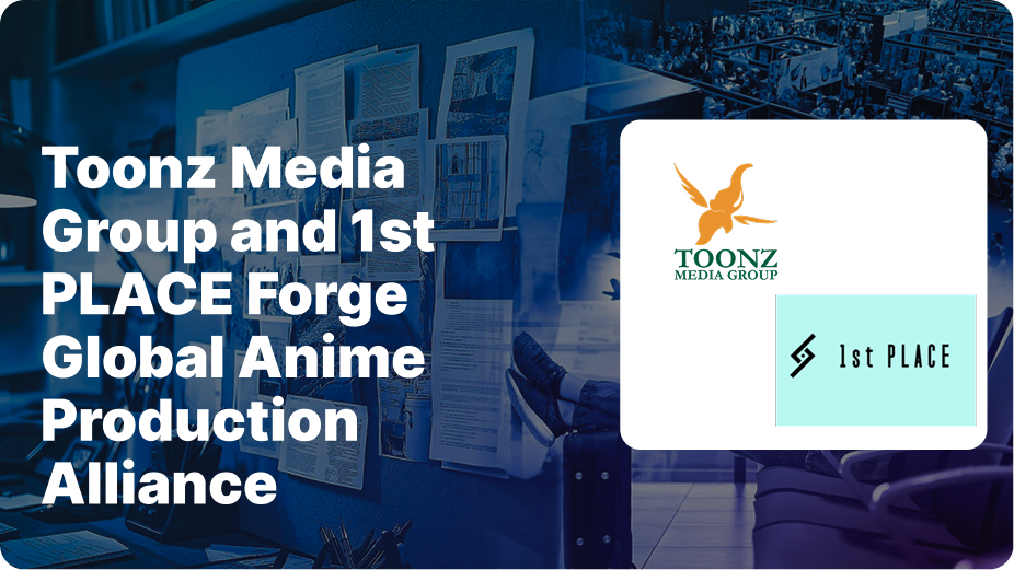 anime, production, partnership, Toonz, 1stPLACE